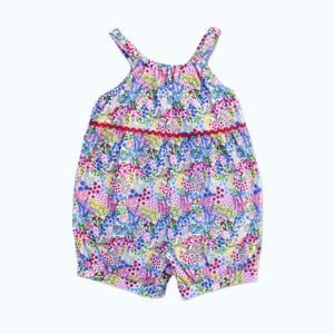 Pink & Blue Floral Isabella Cotton Playsuit