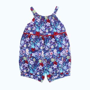 Blue Floral Mila Cotton Playsuit