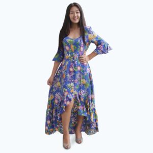 High Low Hem Floral Dress