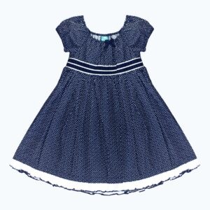 London Mornings Navy Cotton Dress